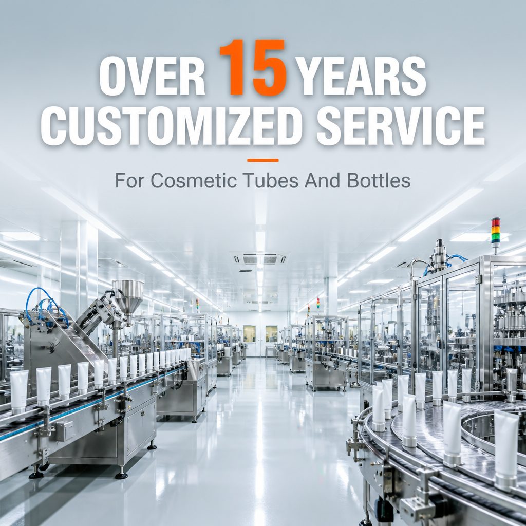Más de 15 años de servicio personalizado para tubos y frascos de cosméticos.