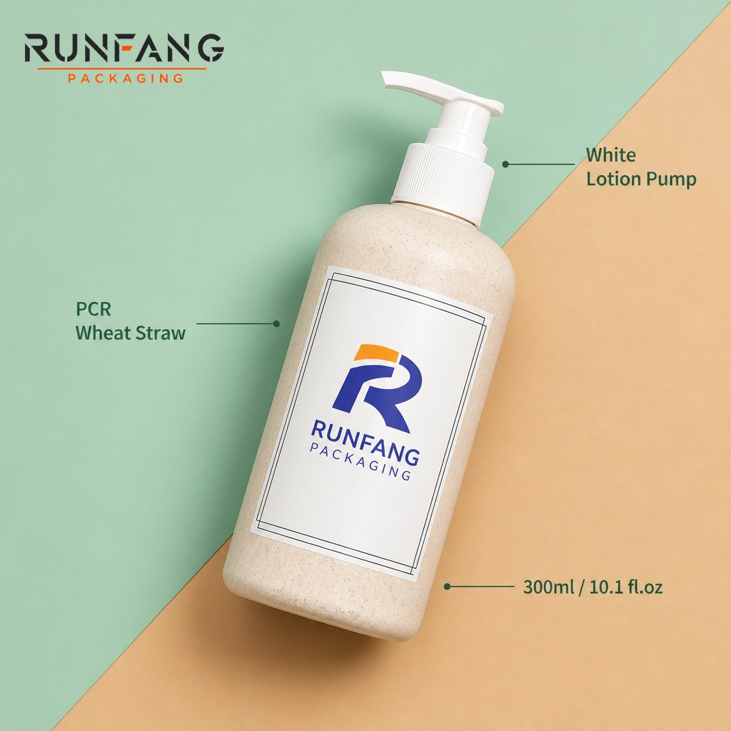 Empty PCR Bottle with Pump Head Cover
